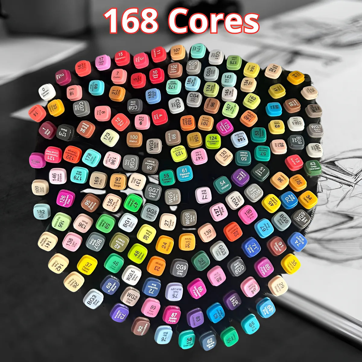 Set De Plumones 168 Marcadores