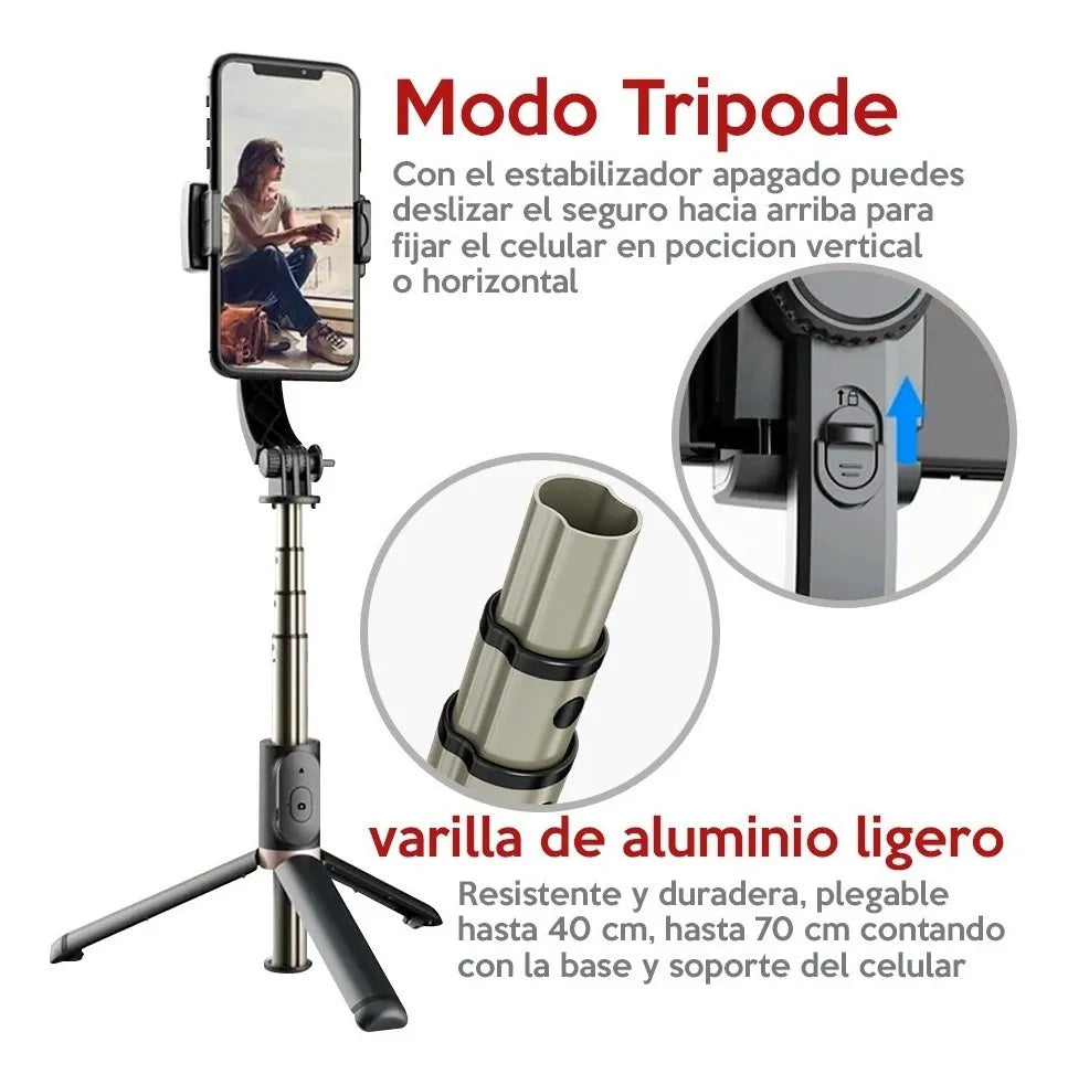 Tripode selfie con control de bluetooth